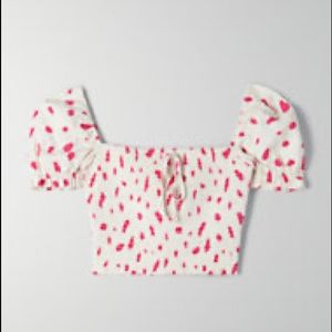 Aritzia smocked top